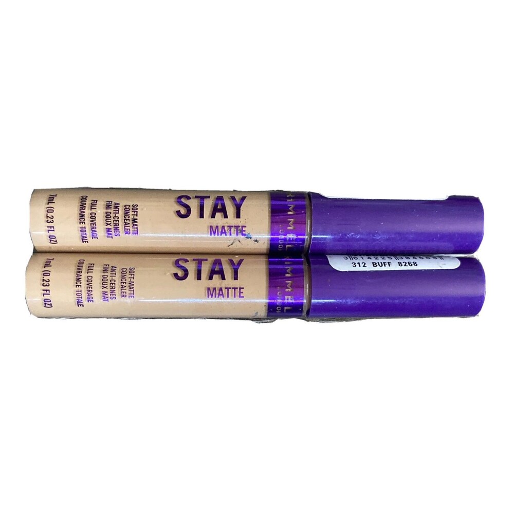 Rimmel Stay Matte Liquid Concealer Full Coverage 312 Buff Lot of 2 New